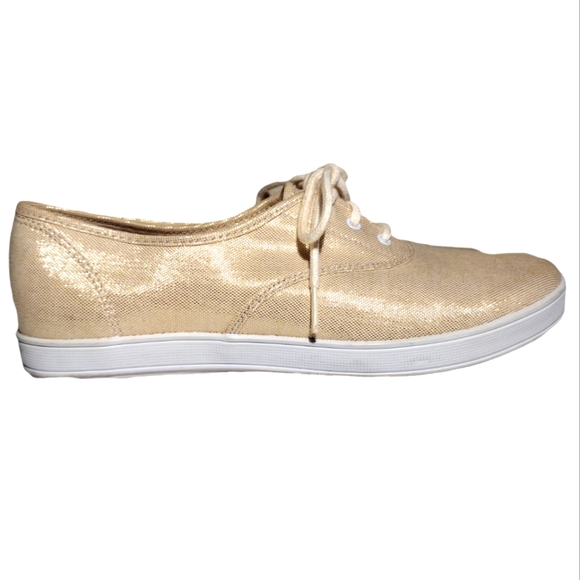 Keds Shoes - Grasshoppers Keds Sneakers Vintage 80's Light Shimmer Gold Size 9.5 WIDE
